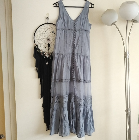 ISO / WTB ๐ฆ Victorian Buttonfront Maxi Blue FP - Picture 4 of 10